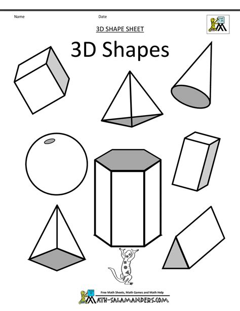 Year One SL: 3D shapes