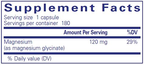 Magnesium (glycinate) 120 mg 180 vcaps by Pure Encapsulations - IPM ...