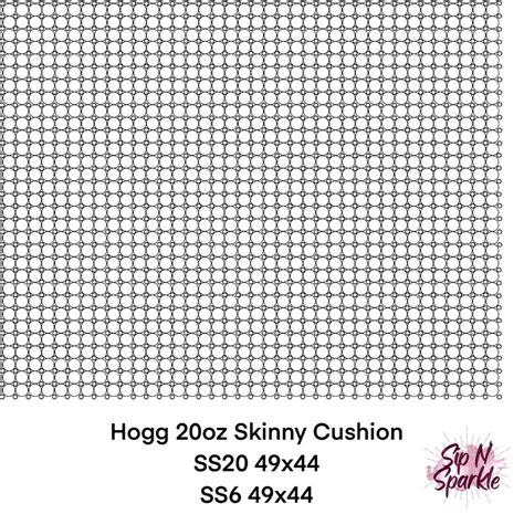 Blank Rhinestone Template Cushion SS20 & SS6 20oz Skinny - Etsy