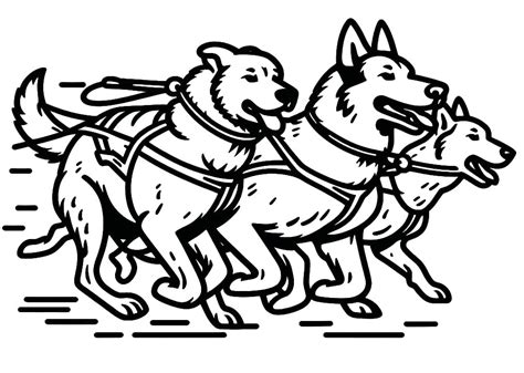 Iditarod coloring pages - ColoringLib