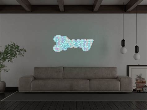 Groovy LED Neon Sign - Neon Mfg.