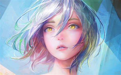 Enchanting Anime Girl HD Wallpaper by Arata Yokoyama