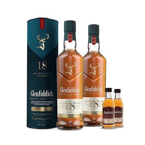 Buy [Bundle] 2x Glenfiddich 18 Year Old Single Malt Scotch Whisky 700ML + 2 Glenfiddich 18 Year ...