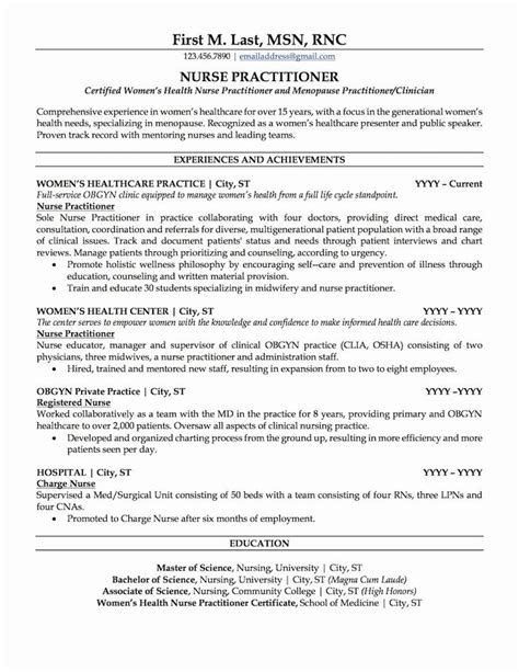 New Graduate Nurse Resume Examples Fresh Nurse Practitioner Resume Sample | Nurse practitioner ...