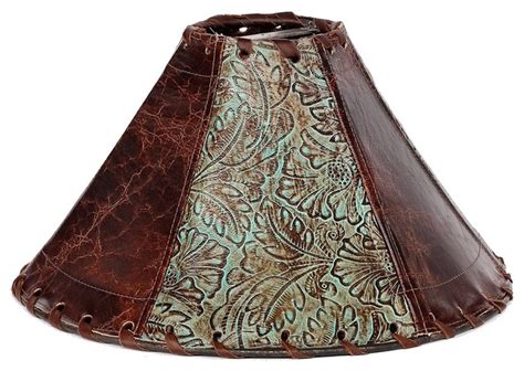 Western Embossed Leather Lamp Shade - Southwestern - Lamp Shades - by ...