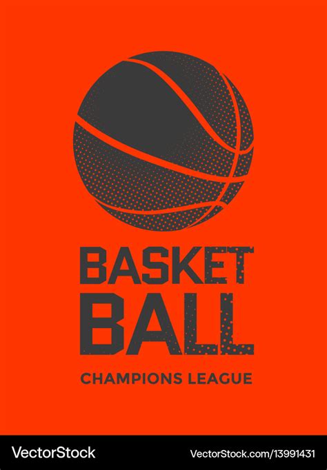 Basketball poster design Royalty Free Vector Image