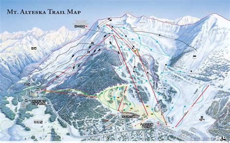 Alyeska Trail Map | Liftopia