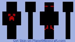 Evil Creeper Enderman Minecraft Skin