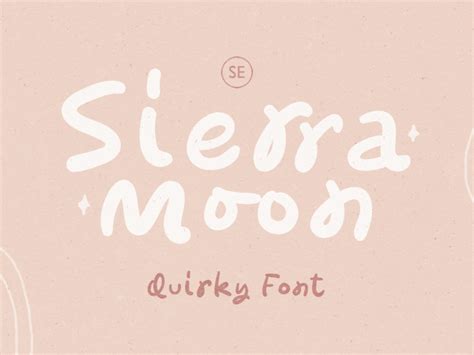 Sierra Moon – Quirky Font by Sarid Ezra on Dribbble