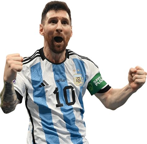 Lionel Messi Argentina football render - FootyRenders