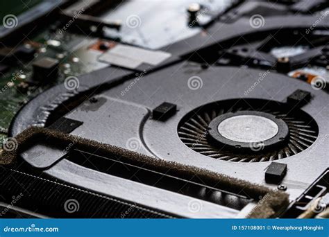 Broken Computer Laptop Hardware Stock Image - Image of motherboard, support: 157108001