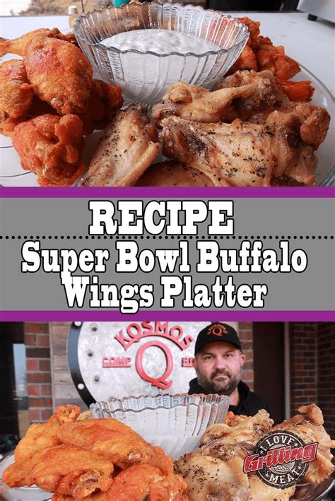 Super Bowl Buffalo Wings Platter (Backyard Wings Recipe)