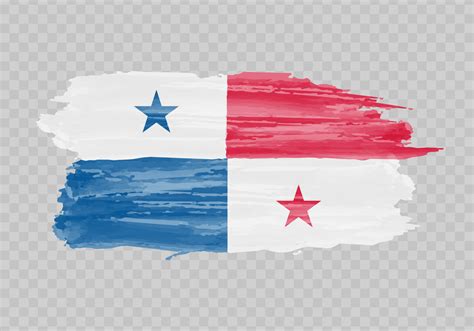 acuarela pintura bandera de Panamá 22753551 Vector en Vecteezy