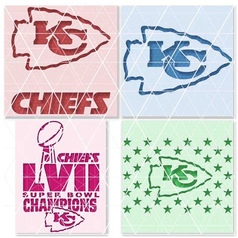 KC Kansas City Chiefs stencil - Variety of Sizes - Reusable and Durable Template | eBay