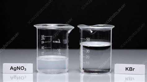 Silver bromide precipitate - Stock Video Clip - K009/1949 - Science Photo Library