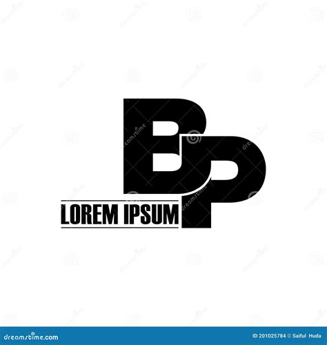 Letter BP Simple Monogram Logo Icon Design. Stock Vector - Illustration of design, initials ...