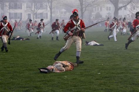 Early history - very early - on display at Battle of Lexington Green reenactment - The Boston Globe