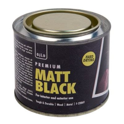 BLACK PAINT TIN - MATTE BLACK (180ml) - Play Resource