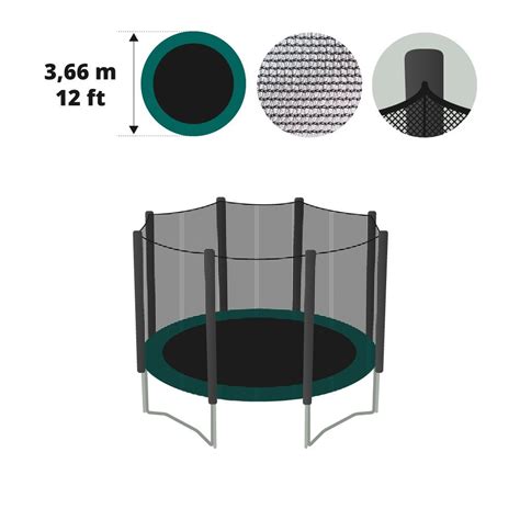 Spare trampoline net for trampoline of 12ft / 3.66 cm in diameter.