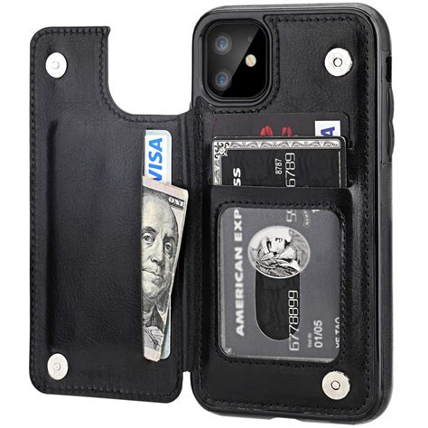 Buy iPhone 11 Wallet Case with Card Holder,OT ONETOP PU Leather ...