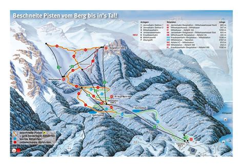 Berchtesgaden Piste Map / Trail Map