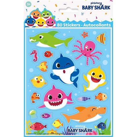 Baby Shark Stickers | Baby Shark Party Favors