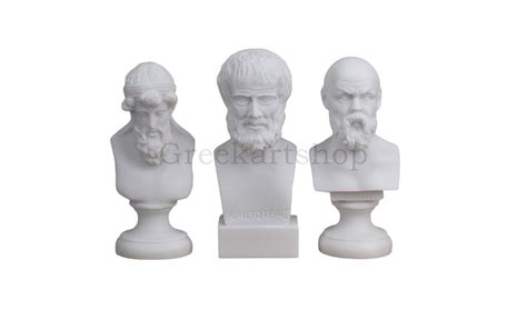 SOCRATES ARISTOTLE PLATO Set Greek Philosophers Bust Head - Etsy