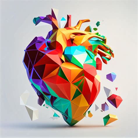 Premium Photo | Pretty heart illustration with isolated background