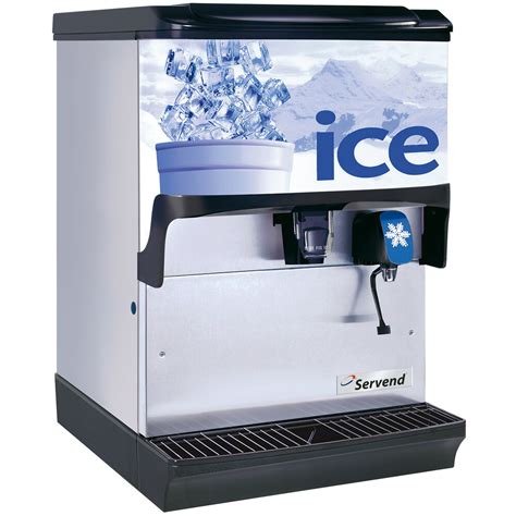 Servend 2705723 S250 Countertop Ice and Water Dispenser - 250 lb. Ice Storage Capacity