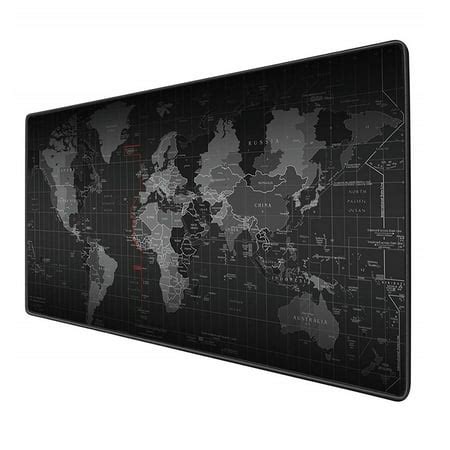 Homgeek Large Mouse-Pad with World Map Oversized Extended Waterproof ...