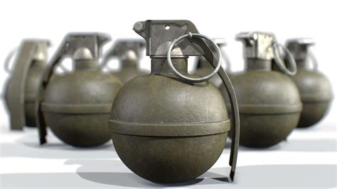 American Frag Hand Grenade M67 - 3D Model by McClish