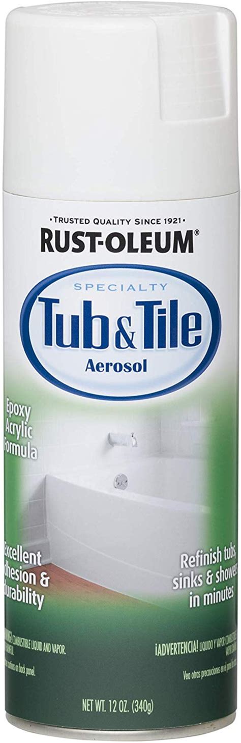 Rust-Oleum Tub and Tile White Aerosol Spray Paints - Walmart.com