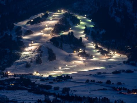 Night Skiing - Nordic Valley Ski Resort