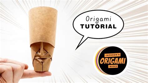 Origami Mask Tutorial - Mask 04 by Fynn Jackson | Origami tutorial ...