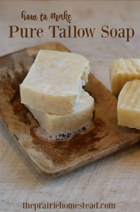 Make Coconut Oil TALLOW SOAP Recipe - The Homestead Survival