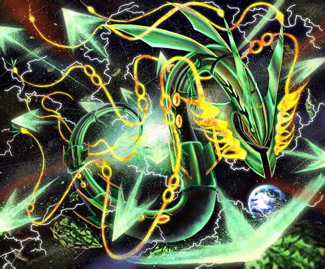 Mega Evolution (Pokémon) , Shiny Mega Rayquaza HD wallpaper | Pxfuel