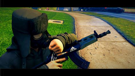 Gopnik Gun Skin: Jridah AK-74U | GTA 5 Mods