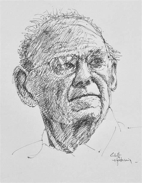 Pen portrait - John | Portrait, Portrait drawing, Male sketch