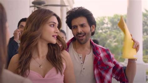 Kartik Aaryan and Kriti Sanon's Romance in Shehzada’s ‘Mere Sawaal Ka’ Track Looks Dreamy ...