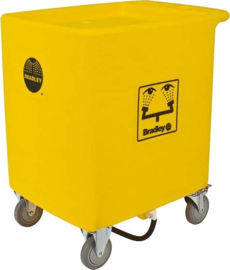 Bradley 56 Gallon Eye Wash Station Waste Cart Compatable with Bradley Portable Eye Wash Station ...