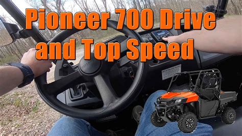 Honda Pioneer 700 Top Speed Run and POV Drive Review - YouTube