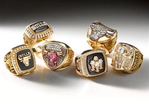 All of Michael Jordan's championship rings!