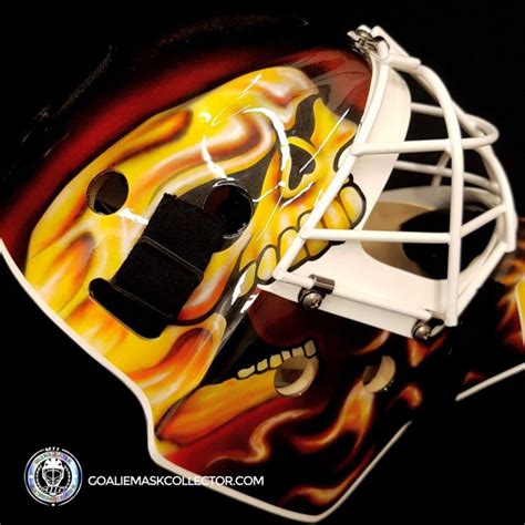 Miikka Kipper Kiprusoff Goalie Mask Unsigned Calgary V1 Tribute – Goalie Mask Collector