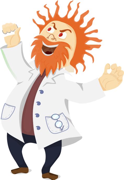 Clipart - Mad scientist