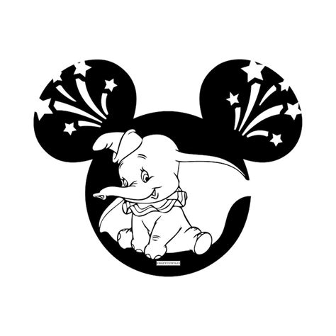 Dumbo SVG PNG DXF, Disneyland Ears Svg, Dumbo Clipart, Dumbo - Inspire Uplift