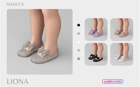 Madlen — Madlen Liona Shoes New toddler/child ballet flats... | Sims 4 ...