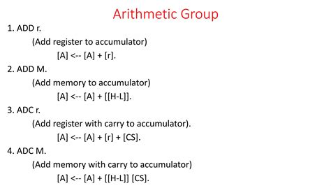 Instruction set of 8085 | PPT