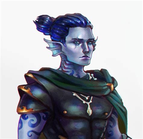 ArtStation - Triton Warlock | DND Commission