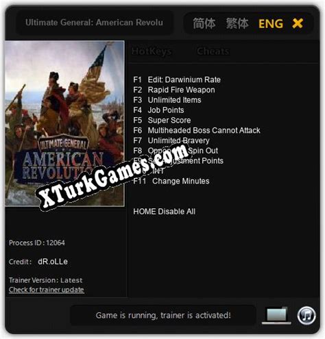 Ultimate General: American Revolution: Trainer +11 v1.2 » XTurkGames.COM