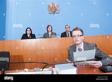 Clerk of the Court sits in front of Magistrates' Stock Photo, Royalty Free Image: 47935745 - Alamy